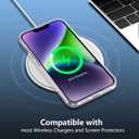 SPIDERCASE Designed for iPhone 15 Case, [10 FT Military Grade Drop Protection] [Crystal Clear] [Not Yellowing] Slim, Clear