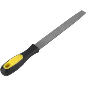 8in Flat Mill File, Smooth Blade with Ergonomic Handle, T12 carbon tool steel Edge Metal File Sharpening for Drills and All Edge, Lawn Mower Blade, Garden Shears, Chisels, etc