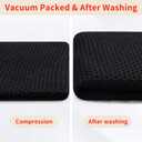 Homaxy 100% Cotton Waffle Weave Kitchen Dish Cloths, Ultra Soft Absorbent Quick Drying Dish Towels, 12 x 12 Inches, 6-Pack, Black