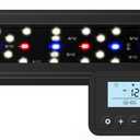 NICREW SkyLED Plus Aquarium Plant Light, Freshwater Fish Tank Light with Ramp Up and Dim Down, Spectrum Adjustable and Lighting Schedule Programmable with Controller, 12-18 Inches, 11 Watts