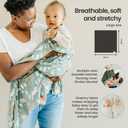 Copper Pearl Swaddle Blankets for Newborns | Soft Stretchy Receiving Blankets for Boys and Girls | Large 46 x 46 Inch Baby Blankets | Lightweight and Breathable Swaddles | Blossom