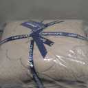 Cmfshape Floral Embroidery Quilt Set,3 Pieces Queen Quilt Bedding Set,Classic Diamond Pattern Quilts,Ultra Soft Lightweight Reversible Bedspread Coverlets for All Season(Taupe,90"x90")