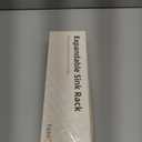 NiHome Extendable Over Sink Kitchen Organizer, Small Telescopic Brush Storage Rack for Sponge, Non-Slip Pads Expandable Sink Caddy, Adjustable Sponge/Brush Rack with Drainage Durable ABS (Black)