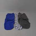 SwaddleMe by Ingenuity Original Swaddle, 100% Cotton, Improves Sleep & Calms Startle Reflex, 3-6 Months, 1.0 TOG, 3-Pack, Baby Swaddle Blanket - Superstar