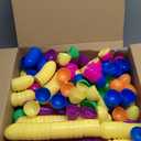 500 Pack 2.4" Fillable Easter Eggs with 6 Golden Eggs, Colorful Plastic Empty Eggs for Easter Egg Hunt, Party Favors, Basket Stuffers, Classroom Prizes for Kids Boys Girls