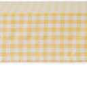 DII Checkered Tabletop Collection 100% Cotton, Machine Washable, Tablecloth, 60x84, Yellow