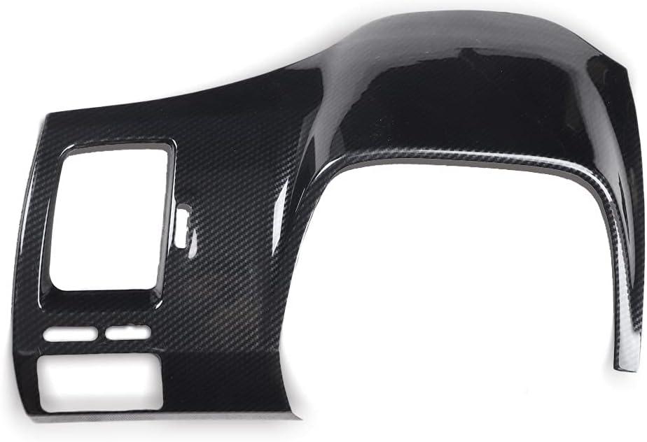 Red Black Carbon Fiber Pattern Dashboard Panel Cover Trim Fit for Honda Civic 2006 2007 2008 2009 2010 2011 (Black)