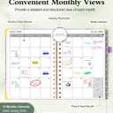 2026 Planner, Hardcover Weekly and Monthly Planner, January 2026 - December 2026, Spiral Yearly Agenda Organizer Book 2026 with Tabs, Daily Calendar Planners for School Work Home, A4 (8.5" x 11"), Purple Marble