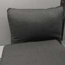 QILLOWAY Polyester Outdoor Chair Cushion Set,Outdoor Cushions for Patio Furniture, All Weather.Charcoal Grey/Black