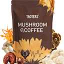 Mushroom Coffee | Enhanced Focus, Boosted Immunity, Improved Energy | 6 Adaptogenic Mushrooms: Cordyceps, Reishi, King Trumpet, Shiitake, Lion's Mane & Turkey Tail | 30 Servings (1 Pack)