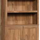 Sauder Miscellaneous Storage 5-Shelf/ Book Shelf 2-Door Bookcase, Sindoori Mango finish