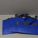 Kolldenn 5 Senses Gift Bags for Him Her Five Senses Gift Bags with Ribbon Handle Gifts Decoration for Birthday Wedding Anniversary Graduation Party(Navy Blue,15 x 10.6 x 4.7 Inch)