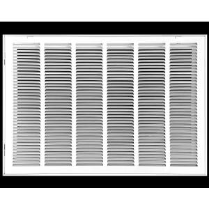 HVAC Premium 32 x 18 Duct Opening Steel Return Air Filter Grille, for 1-inch Filter, Removable Door, Flat Stamped HVAC Vent Cover Grille, Outer Dimensions 34.5 x 20.5