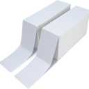 ESSENTIAL Fanfold 4" X 6" Direct Thermal Shipping Labels with Perforations, 5000 Labels, Permanent Adhesive - Compatible with Rollo & Zebra Printer