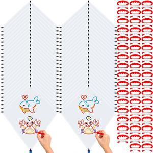 Libima DIY Kite Kit Bulk for Kids Classroom Activities, Blank Kites with String and Handles, Coloring Craft Kits for Party Favors School Camp Outdoor Games Decorating Painting