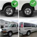 Wheel Skins for 2003-2024 Chevy Express 2500 3500; 2009-2016 Express 4500; 2009-2024 Express Cargo; Savana 1500 2500 3500 2003-2025 Wheel Covers;4 Pcs; 16 inch (Chrome)
