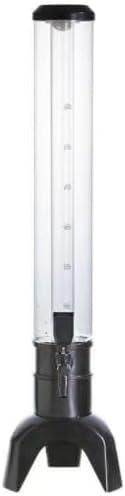 3L/100oz Beer Tower Dispenser with Ice Tube  Stackable and perfect for beer, margaritas, mimosas & cocktails. Ideal for home bars, events, and parties