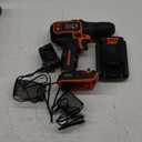 BLACK+DECKER 20V MAX Cordless Drill/Driver Kit with ‎Battery, Charger, and Double Ended Bit (BDCDD120C)