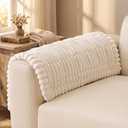 decorUhome Fuzzy Pet Couch Cover for Dogs, Non-Slip Sofa Covers for Sofa Couch Arm, Soft Thick Furniture Couch Protector, Washable Sofa Slipcovers, White, 27.6" x 27.6"