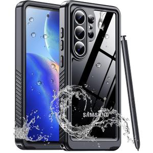 Lanteso Designed for Waterproof Samsung Galaxy S26 Ultra Case, Built-in Camera & Screen Protector [IP68 Waterproof] [Military Drop Proof] Protective Phone Cover for Galaxy S26 Ultra, Black/Clear