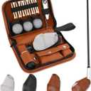 Golf Accessories Kit with High-Grade Handbag, Golf Balls, Rangefinder, Brush, Golf Tees, Multifunctional Divot Knife, Golf Ball Clamp, Mini Scorer, Golf Club Cover, Unique Gift for Men and Women