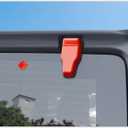 Rear Tail Door Window Hinge & Rain Wiper Nozzle Decorative Cover Fit for 2018-2026 Jeep Wrangler JL JLU(Red)
