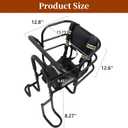 Upgraded Rear Child Bike Seat,Back Mount Kid's Bike Seat with Foot Pedals Back Rest Handrail, Designed for Children Aged 18 Month to 8 Years Old,Easy Installation