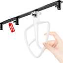 100% Metal Stand Mixer Attachment Holder  Premium Heavy-Duty Organizer with 4 Hooks, for Storage and Organizing Your 4.5qt, 5qt Kitchen Aid Attachments