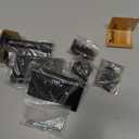 goldenwarm 3pack Black Door Hinges 4 Inch Self Closing Spring Door Hinge with Square & 5/8" Radius Corners - Adjustable Door Closing, Residential & Heavy-Duty Hardware