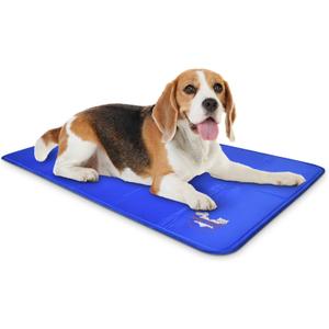 Arf Pets Dog Cooling Mat 27 x 43 Pad for Kennels, Crates and Beds, Non-Toxic, Durable Solid Self Cooling Gel Material. No Refrigeration or Electricity Needed