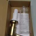 Built in Sink Soap Dispenser or Lotion Dispenser for Kitchen Sink, Brushed Gold ABS Pump Head, with 11 Ounce Large PET Soap Bottle (F098)