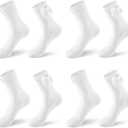 Women's Lace Ruffle Ankle Socks,Frilly Lace Socks with Bow, Lace, Ruffles (White)