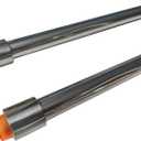 Stainless Steel Bumper Guide, 2 Pack, Metal, with Mounting Clamps and Lights, 46 inch length.