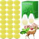 24 Pack Deer Repellent Peppermint Oil to Keep Deer Away from Plant, Powerful Deers Repellent for Garden Yard Fruit Tree Patio