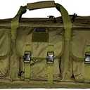DDT Death Dealer Tactical Padded Double Long Rifle Pistol Case USA Veteran Owned w/Backpack Straps - Lockable (Green)