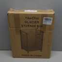 Stuffed Animal Storage, Rolling Toy Organizer Bin with Wheels, Large Clear Shatterproof Cart for Kids Playroom Nursery Bedroom, Slim Tall Design Fits Plush Toys Sports Gear, Glacier