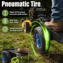 Walk Behind for Mower Sulky, Two Wheels Lawn for Mower Sulky with 10" Tires