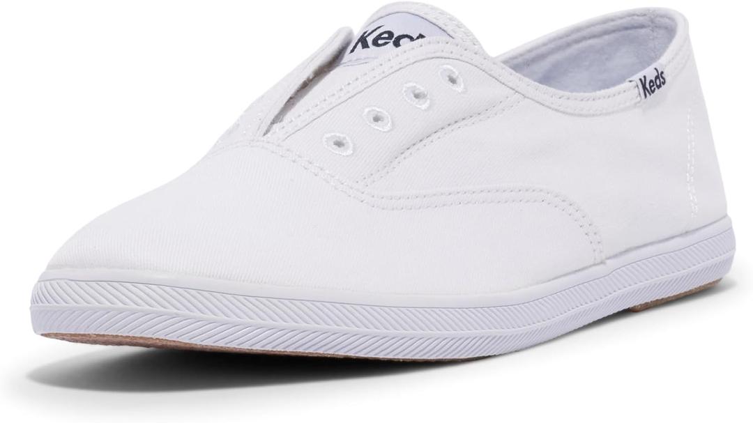 Keds Women's Chillax Slip On Sneaker (8.5, White)