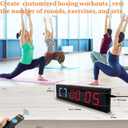 BTBSIGN Workout Timer Wall Interval Clock Count Down/Up Stopwatch with Remote (2.3inch Blue and Red)