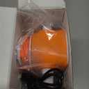 Rechargeable Electric Cat Teaser with Remote  Interactive Door Clip Teaser for Cats, 2 Motion Modes (360 Spin & Irregular Jumping), Smart Auto Cat Toy for Exercise & Fun (Orange)