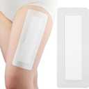 10 Pcs Knee Replacement Incision Adhesive Island Dressing 4"x12" Bandage Breathable Bordered Gauze Pads for Post Surgery Hip Replacement Recovery Wounds Cover Women Men Patients