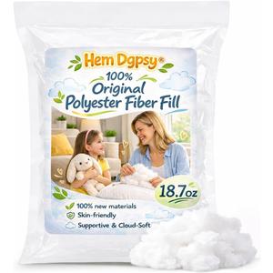 Polyfill Stuffing Fiber Fill 18.7oz/1.17lbs, White Original Polyester Fiber Pillow Stuffing for Crochet Toys, Pillow, Cushion, Couch, Stuffed Animals, Crafts, Cloud Decor, Machine Washable