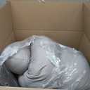 Momcozy Pregnancy Pillows for Sleeping, U Shaped Full Body Pillow for Pregnancy Women with Removable Jersey Cotton Cover, 57 Inch Maternity Pillow, Grey