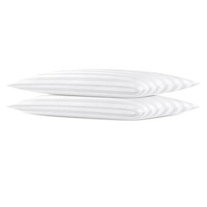 Thin Flat Soft Low Pillows Standard Size Set of 2, Down Alternative Filled Bed Pillows for Side Back and Stomach Sleepers 20x26