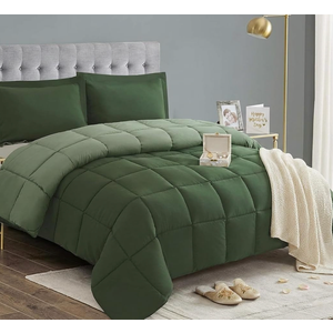 Size: 90" x 92",  HIG 3pc Comforter Set - All Season Reversible Down Alternative Bedding Comforter Set - Quilted Duvet Insert with Corner Tabs - Box Stitched Blanket - Breathable, Soft, Fluffy