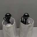 ZJOJO Table Lamp for Bedroom Set of 2, Bedside Small Lamps with 3 Way Dimmable Rocker Switch and AC Outlet, Nightstand Desk Lamp with Flaxen Fabric Shade Black Base for Living Room Home Decor Lights (14.5inch)