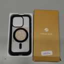 Miracase Magnetic for iPhone 15 Pro Case [Compatible with MagSafe] Full-Body Bumper Phone case with Built-in Glass Screen Protector& Camera Protector, Military Drop Proof 15 Pro Cover 6.1 inch, Black