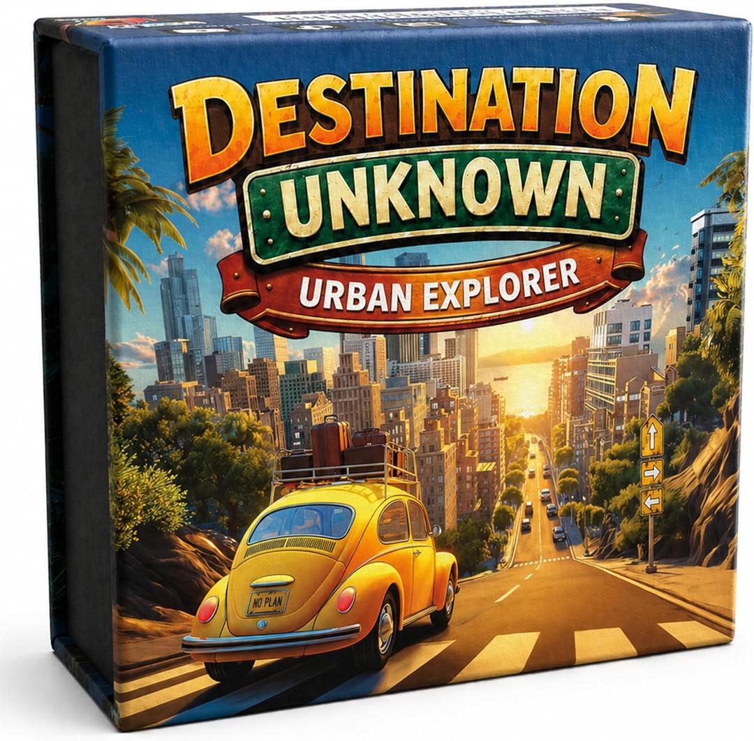 Destination Unknown: Urban Explorer  The Road Trip Adventure Game | Travel Game for Couples, Friends & Families | Turn Any Drive into an Adventure