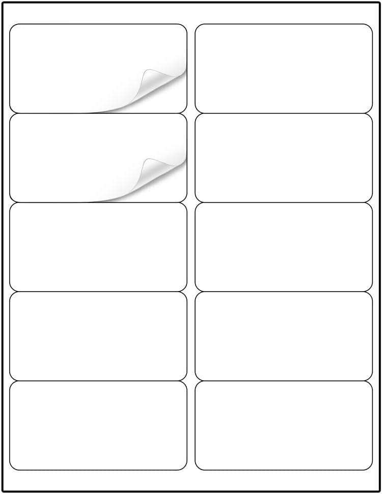 Methdic Shipping Labels 2"4" 300 Labels Sticker Paper for Laser/Ink Jet Printer Mailing Labels 8.5"*11" White 10 per Sheet