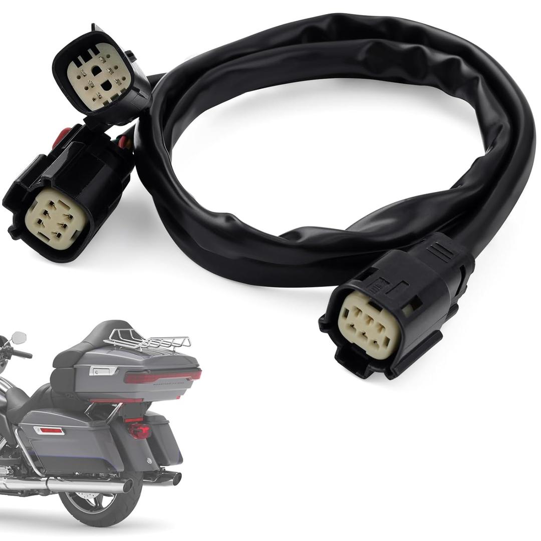 PBYMT Tour Luggage Pack Quick Disconnect Wiring Harnesses, Plug and Play Power tap Harnesses Fit for Harley Touring Road Glide, Road King, Street Glide, Electra Glide Standard and Select CVO 2014-2024